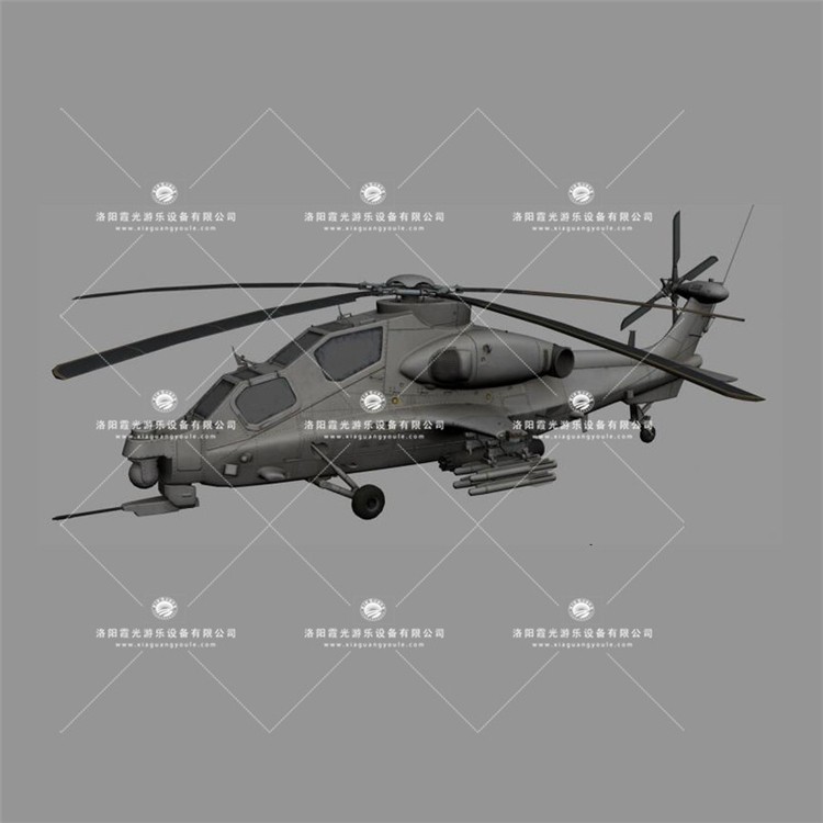 天长武装直升机3D模型